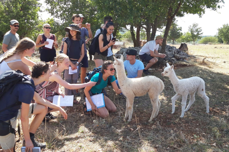Students on fieldtrip in Luberon Clara