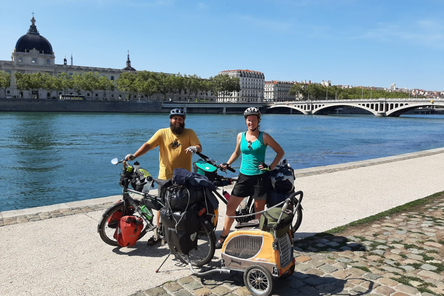 From Netherlands to Lyon by bike